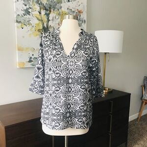NWT Macbeth Collection Black/White Tunic